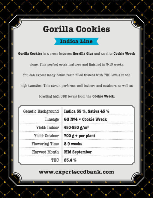 Gorilla Cookies back 1 -